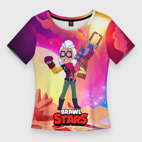 Женская футболка 3D Slim с принтом Белль Belle Brawl Stars в городе Новоалтайск,  |  | bele | belle | brawl | brawl stars | brawlstars | brawl_stars | squeak | белле | белль | бель | бравл | бравлстарс | писк | сквик