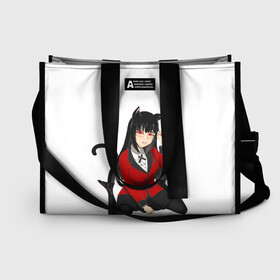 Сумка-шоппер 3D с принтом Jabami Yumeko в городе Новоалтайск, 100% полиэстер | застегивается на металлическую кнопку; внутренний карман застегивается на молнию. Стенки укреплены специальным мягким материалом, чтобы защитить содержимое от несильных ударов
 | ahegao | girl | girls | jabami | japan | kakegurui | senpai | waifu | yumeko | азарт | аниме | ахегао | безумный | вайфу | девушка | джабами | игра | карта | карты | манга | семпай | сенпай | тян | тяночка | юмэко | япония