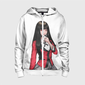 Детская толстовка 3D на молнии с принтом Jabami Yumeko (Kakegurui) в городе Новоалтайск, 100% полиэстер |  манжеты и пояс оформлены широкой мягкой резинкой, двухслойный капюшон со шнурком для регулировки, спереди карманы и застежка-молния
 | Тематика изображения на принте: ahegao | girl | girls | jabami | japan | kakegurui | senpai | waifu | yumeko | азарт | аниме | ахегао | безумный | вайфу | девушка | джабами | игра | карта | карты | манга | семпай | сенпай | тян | тяночка | юмэко | япония