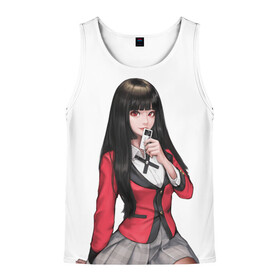 Мужская майка 3D с принтом Jabami Yumeko (Kakegurui) в городе Новоалтайск, 100% полиэстер | круглая горловина, приталенный силуэт, длина до линии бедра. Пройма и горловина окантованы тонкой бейкой | Тематика изображения на принте: ahegao | girl | girls | jabami | japan | kakegurui | senpai | waifu | yumeko | азарт | аниме | ахегао | безумный | вайфу | девушка | джабами | игра | карта | карты | манга | семпай | сенпай | тян | тяночка | юмэко | япония