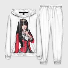 Мужской костюм 3D с принтом Jabami Yumeko (Kakegurui) в городе Новоалтайск, 100% полиэстер | Манжеты и пояс оформлены тканевой резинкой, двухслойный капюшон со шнурком для регулировки, карманы спереди | ahegao | girl | girls | jabami | japan | kakegurui | senpai | waifu | yumeko | азарт | аниме | ахегао | безумный | вайфу | девушка | джабами | игра | карта | карты | манга | семпай | сенпай | тян | тяночка | юмэко | япония