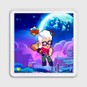 Магнит 55*55 с принтом Белль Belle Brawl Stars в городе Новоалтайск, Пластик | Размер: 65*65 мм; Размер печати: 55*55 мм | Тематика изображения на принте: bele | belle | brawl | brawl stars | brawlstars | brawl_stars | squeak | белле | белль | бель | бравл | бравлстарс | писк | сквик