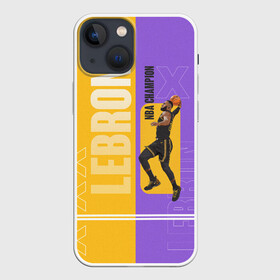 Чехол для iPhone 13 mini с принтом LeBron в городе Новоалтайск,  |  | basketball | lakers | lebron | media | nba | toplanding | баскетболл | леброн | лейкерс | лого баскетбольных клубов | лос анджелес | нба