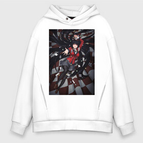 Мужское худи Oversize хлопок с принтом Kakegurui Yumeko Jabami art в городе Новоалтайск, френч-терри — 70% хлопок, 30% полиэстер. Мягкий теплый начес внутри —100% хлопок | боковые карманы, эластичные манжеты и нижняя кромка, капюшон на магнитной кнопке | anime | girl | jabami | kakegurui | manga | yumeko | аниме | арт | девушка | джабами | какегуруи | манга | юмеко