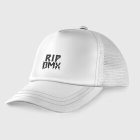Детская кепка тракер с принтом RIP DMX в городе Новоалтайск, Козырек - 100% хлопок. Кепка - 100% полиэстер, Задняя часть - сетка | универсальный размер, пластиковая застёжка | dmx | dog | earl simmons | hip hop | music | new york | rap | rapper | rip | ruff ryders | диэмикс | музыка | нью йорк | пёс | рэп | рэпер | хипхоп | эрл симмонс