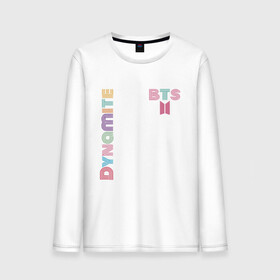 Мужской лонгслив хлопок с принтом Dynamite BTS БТС логотип в городе Новоалтайск, 100% хлопок |  | bangtan | bts | dynamite | бангтан | белая | бтс | логотип | черная