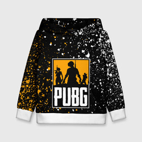 Детская толстовка 3D с принтом PUBG / ПАБГ / ГРАНЖ  в городе Новоалтайск, 100% полиэстер | двухслойный капюшон со шнурком для регулировки, мягкие манжеты на рукавах и по низу толстовки, спереди карман-кенгуру с мягким внутренним слоем | games | grunge | playerunknowns battlegrounds | pubg | pubg lite | pubg mobile | pubg new state | брызги | гранж | игра | королевская битва | краска. | пабг | пабг мобайл | пубг | стрелялка