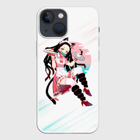 Чехол для iPhone 13 mini с принтом Незуко Камадо Kimetsu no Yaiba в городе Новоалтайск,  |  | Тематика изображения на принте: demon slayer | kamado | kimetsu no yaiba | nezuko | tanjiro | аниме | гию томиока | зеницу агацума | иноске хашибира | камадо | клинок | корзинная девочка | манга | музан кибуцуджи | незуко | рассекающий демонов | танджиро