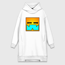 Платье-худи хлопок с принтом Geometry Dash | RobTop (Z) в городе Новоалтайск,  |  | 2d | arcade | game | geometry dash | meltdown | robtop | аркада | геометрический тире | раннер