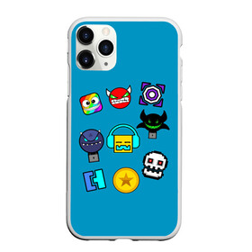 Чехол для iPhone 11 Pro матовый с принтом Geometry Dash Icons в городе Новоалтайск, Силикон |  | 2d | dash | demon | demons | devil | game | games | geometry | pixel | pixels | skull | smile | геометрия | демон | дьявол | игра | пикслели | платформер | смайл | смайлик | улыбка | череп