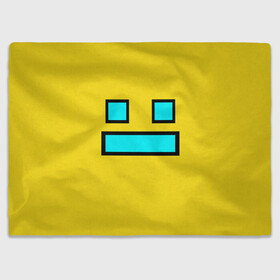 Плед 3D с принтом Geometry Dash Smile в городе Новоалтайск, 100% полиэстер | закругленные углы, все края обработаны. Ткань не мнется и не растягивается | 2d | dash | demon | demons | devil | game | games | geometry | pixel | pixels | skull | smile | геометрия | демон | дьявол | игра | пикслели | платформер | смайл | смайлик | улыбка | череп