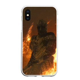 Чехол для iPhone XS Max матовый с принтом MORTAL SHELL WARRIOR в городе Новоалтайск, Силикон | Область печати: задняя сторона чехла, без боковых панелей | mortal | mortalshell | shell | меч | мортал | морталшэл | огонь | рыцарь