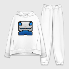 Женский костюм хлопок Oversize с принтом Geometry Dash | ICE (Z) в городе Новоалтайск,  |  | Тематика изображения на принте: 2d | arcade | game | geometry dash | meltdown | robtop | аркада | геометрический тире | раннер