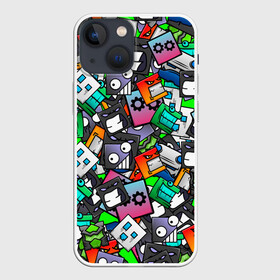 Чехол для iPhone 13 mini с принтом Geometry Dash | Pattern (Z) в городе Новоалтайск,  |  | Тематика изображения на принте: 2d | arcade | game | geometry dash | meltdown | patern | pattern | robtop | аркада | геометрический тире | патерн | паттерн | раннер