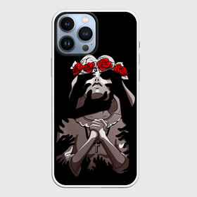 Чехол для iPhone 13 Pro Max с принтом МОЛИТВА И ДЕМОНЫ в городе Новоалтайск,  |  | Тематика изображения на принте: black | demons | evil | girl | hand | rose | девушка | демоны | дьявол | зло | искушение | крест | молитва | розы | руки | святая