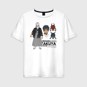 Женская футболка хлопок Oversize с принтом Kirihara Takuya Kimetsu no Yaiba в городе Новоалтайск, 100% хлопок | свободный крой, круглый ворот, спущенный рукав, длина до линии бедер
 | demon slayer | kamado | kimetsu no yaiba | nezuko | tanjiro | аниме | гию томиока | зеницу агацума | иноске хашибира | камадо | клинок | корзинная девочка | манга | музан кибуцуджи | незуко | рассекающий демонов | танджиро