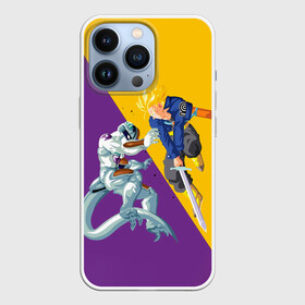 Чехол для iPhone 13 Pro с принтом Yellow vs purple в городе Новоалтайск,  |  | anime | dragon ball | аниме | анимэ | драгон бал | дрэгон бол | жемчуг дракона
