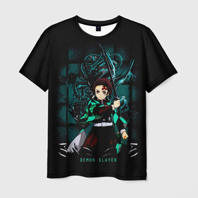 Мужская футболка 3D с принтом Demon Slayer: Kimetsu no Yaiba в городе Новоалтайск, 100% полиэфир | прямой крой, круглый вырез горловины, длина до линии бедер | Тематика изображения на принте: demon slayer | kamado | kimetsu no yaiba | nezuko | tanjiro | аниме | гию томиока | зеницу агацума | иноске хашибира | камадо | клинок | корзинная девочка | манга | музан кибуцуджи | незуко | рассекающий демонов | танджиро