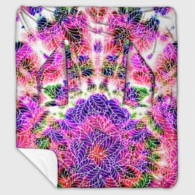 Плед с рукавами с принтом Тай-дай в городе Новоалтайск, 100% полиэстер | Закругленные углы, все края обработаны. Ткань не мнется и не растягивается. Размер 170*145 | батик | листья | палитра | роспись | тай дай | текстура | узоры | хиппи