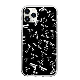 Чехол для iPhone 11 Pro матовый yaranaika face: в городе Новоалтайск, Силикон | | 3d | face | yaranaika face | лицо | три дэ | черно белый | яраника лицо