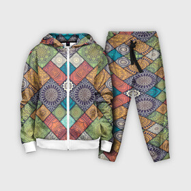 Детский костюм 3D с принтом ЛОСКУТНАЯ ВЫШИВКА в городе Новоалтайск,  |  | color | flowers | pattern | texture | восточный | летний | лоскуты | мозаика | разноцветные | текстуры | узор | цветы | яркий