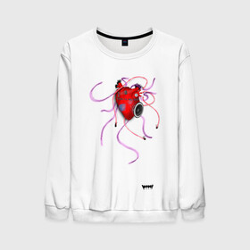 Мужской свитшот 3D с принтом Yami: listen to my heart 3D в городе Новоалтайск, 100% полиэстер с мягким внутренним слоем | круглый вырез горловины, мягкая резинка на манжетах и поясе, свободная посадка по фигуре | heart | listen to my heart | yami | гитара | киберпанк | колонки | провода | сердце | трубки