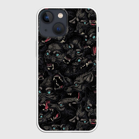 Чехол для iPhone 13 mini с принтом Волки | Wolwes в городе Новоалтайск,  |  | wolf | wolwes | волк | волки | узор | хищник