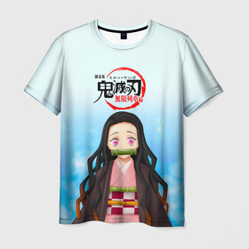 Мужская футболка 3D с принтом Незуко Камадо Kimetsu no Yaiba в городе Новоалтайск, 100% полиэфир | прямой крой, круглый вырез горловины, длина до линии бедер | demon slayer | kamado | kimetsu no yaiba | nezuko | tanjiro | аниме | гию томиока | зеницу агацума | иноске хашибира | камадо | клинок | корзинная девочка | манга | музан кибуцуджи | незуко | рассекающий демонов | танджиро