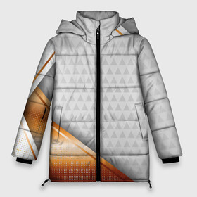 Женская зимняя куртка Oversize с принтом 3D WHITE & GOLD ABSTRACT в городе Новоалтайск, верх — 100% полиэстер; подкладка — 100% полиэстер; утеплитель — 100% полиэстер | длина ниже бедра, силуэт Оверсайз. Есть воротник-стойка, отстегивающийся капюшон и ветрозащитная планка. 

Боковые карманы с листочкой на кнопках и внутренний карман на молнии | 3d | 3д | luxury | versace | vip | абстракция | блеск | блестки | версаче | вип | паттерн | роскошь | соты | текстуры