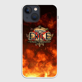 Чехол для iPhone 13 mini с принтом Path of Exile Logo | Путь изгнанника Лого (Z) в городе Новоалтайск,  |  | exile | game | path of exile | rpg | берсерк | вождь | дикарь | дуэлянт | игра | покоритель | путь изгнанника | рпг