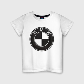 Детская футболка хлопок с принтом BMW LOGO CARBON в городе Новоалтайск, 100% хлопок | круглый вырез горловины, полуприлегающий силуэт, длина до линии бедер | bmw | абстракция | авто | автомобиль | бмв | карбон | лого | логотип | машина | скорость