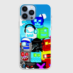 Чехол для iPhone 13 Pro Max с принтом GEOMETRY DASH   ГЕОМЕТРИ ДАШ в городе Новоалтайск,  |  | 2d игра | android game. | geometry dash | mobile game | robtop | андроид игра | геометри даш | кубики | кубы | мобильная игра | неон
