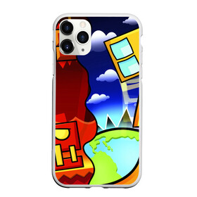 Чехол для iPhone 11 Pro Max матовый с принтом GEOMETRY DASH / ГЕОМЕТРИ ДАШ в городе Новоалтайск, Силикон |  | Тематика изображения на принте: 2d игра | geometry dash | mobile game | robtop | smile | андроид игра. | геометри даш | добро и зло | инь янь | кубики | кубы | лица | мобильная игра | неон | смайлы