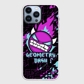 Чехол для iPhone 13 Pro Max с принтом Geometry Dash в городе Новоалтайск,  |  | 2d | android | computer game | geometry dash | андроид | геометрия даш | игра | компьютерная