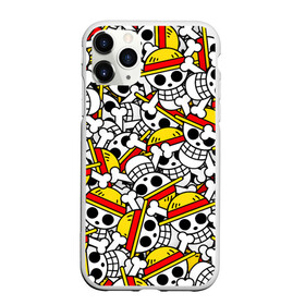 Чехол для iPhone 11 Pro Max матовый с принтом ONE PIECE / ВАН ПИС / УЗОР в городе Новоалтайск, Силикон |  | anime | one piece | pattern. | skull | аниме | ван пис | манга | мультфильм | скелет | узор | череп | японская анимация