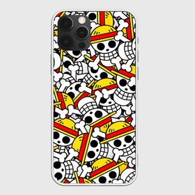 Чехол для iPhone 12 Pro Max с принтом ONE PIECE / ВАН ПИС / УЗОР в городе Новоалтайск, Силикон |  | anime | one piece | pattern. | skull | аниме | ван пис | манга | мультфильм | скелет | узор | череп | японская анимация