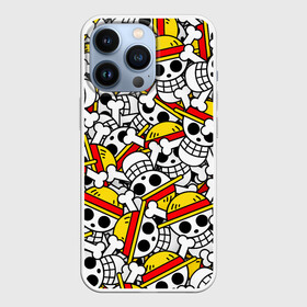 Чехол для iPhone 13 Pro с принтом ONE PIECE   ВАН ПИС   УЗОР в городе Новоалтайск,  |  | anime | one piece | pattern. | skull | аниме | ван пис | манга | мультфильм | скелет | узор | череп | японская анимация