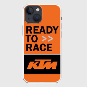 Чехол для iPhone 13 mini с принтом KTM | READY TO RACE (Z) в городе Новоалтайск,  |  | enduro | ktm | moto | moto sport | motocycle | sportmotorcycle | ктм | мото | мото спорт | мотоспорт | спорт мото