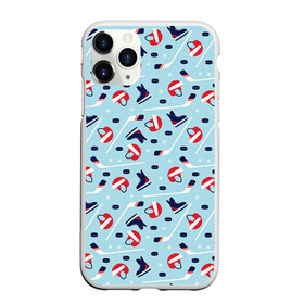 Чехол для iPhone 11 Pro Max матовый с принтом Hockey Pattern в городе Новоалтайск, Силикон |  | hockey | hockey pattern | nhl | pattern | клюшка | лед | нхл | хоккеист | хоккеисты | хоккей