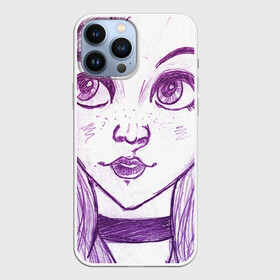 Чехол для iPhone 13 Pro Max с принтом девушка с чокером в городе Новоалтайск,  |  | art | color | creator | digital | illustration | illustrator | marker | meow | monster | paint | watercolor | woman | акварель | арт | девушка | диджитал | иллюстрация | карандаш | краски | маркеры | монстр | няша | няшный | поп | рисунок | создание | тво