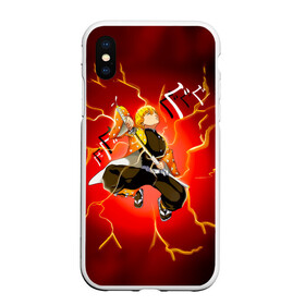 Чехол для iPhone XS Max матовый с принтом Зеницу Агацума Kimetsu no Yaiba в городе Новоалтайск, Силикон | Область печати: задняя сторона чехла, без боковых панелей | demon slayer | kamado | kimetsu no yaiba | nezuko | tanjiro | аниме | гию томиока | зеницу агацума | иноске хашибира | камадо | клинок | корзинная девочка | манга | музан кибуцуджи | незуко | рассекающий демонов | танджиро