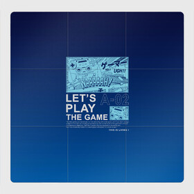 Магнитный плакат 3Х3 с принтом LETS PLAY THE GAME ГЕЙМЕР в городе Новоалтайск, Полимерный материал с магнитным слоем | 9 деталей размером 9*9 см | game | gamer | играть | игрок | игроку | игрушка | игры | консоль | приставка