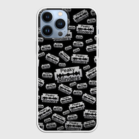 Чехол для iPhone 13 Pro Max с принтом Peaky Blinders Лезвие Паттерн в городе Новоалтайск,  |  | Тематика изображения на принте: britain | cillian murphy | film | gangster | john | peaky blinders | shelby | tom hardy | tommy shelby | англия | гангстер | джон | лезвие | надпись | острые козырьки | паттерн | сериал | текст | томас | узор | фильм | харди | 