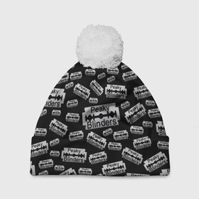 Шапка 3D c помпоном с принтом Peaky Blinders Лезвие Паттерн в городе Новоалтайск, 100% полиэстер | универсальный размер, печать по всей поверхности изделия | britain | cillian murphy | film | gangster | john | peaky blinders | shelby | tom hardy | tommy shelby | англия | гангстер | джон | лезвие | надпись | острые козырьки | паттерн | сериал | текст | томас | узор | фильм | харди | 