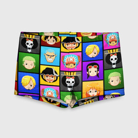 Детские купальные плавки 3D с принтом ONE PIECE / ВАН ПИС / ГЕРОИ в городе Новоалтайск, Полиэстер 85%, Спандекс 15% | Слитный крой, подклад по переду изделия, узкие бретели | anime | heroes | one piece | pattern | skull | wanted | аниме | ван пис | герои | манга | мультфильм | персонажи. | розыск | скелет | узор | череп | японская анимация