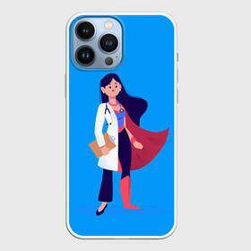 Чехол для iPhone 13 Pro Max с принтом Медсестра | Super Nurse (Z) в городе Новоалтайск,  |  | health worker | hospital attendant | medic | nurse | nursing | super nurse | бикса | врач | доктор | медицина | медицинская сестра | медицинский персонал | медичка | медработник | медсестра | палатная | санитарка | супер медик
