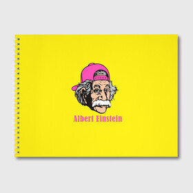 Альбом для рисования с принтом Albert Einstein в городе Новоалтайск, 100% бумага
 | матовая бумага, плотность 200 мг. | Тематика изображения на принте: albert einstein | biography | genius | history | physics | relativity | science | альберт эйнштейн | биография | гений | история | наука | относительность | физика
