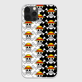 Чехол для iPhone 12 Pro Max с принтом ONE PIECE / ВАН ПИС / УЗОР в городе Новоалтайск, Силикон |  | anime | heroes | one piece | pattern | skull | wanted | аниме | ван пис | герои | манга | мультфильм | персонажи. | розыск | скелет | узор | череп | японская анимация