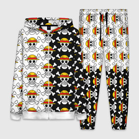 Женский костюм 3D с принтом ONE PIECE   ВАН ПИС   УЗОР в городе Новоалтайск,  |  | anime | heroes | one piece | pattern | skull | wanted | аниме | ван пис | герои | манга | мультфильм | персонажи. | розыск | скелет | узор | череп | японская анимация