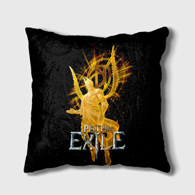 Подушка 3D с принтом Path of Exile в городе Новоалтайск, наволочка – 100% полиэстер, наполнитель – холлофайбер (легкий наполнитель, не вызывает аллергию). | состоит из подушки и наволочки. Наволочка на молнии, легко снимается для стирки | avariustwo | computer | game | path of exile | игра | компьютерная | путь изгнания